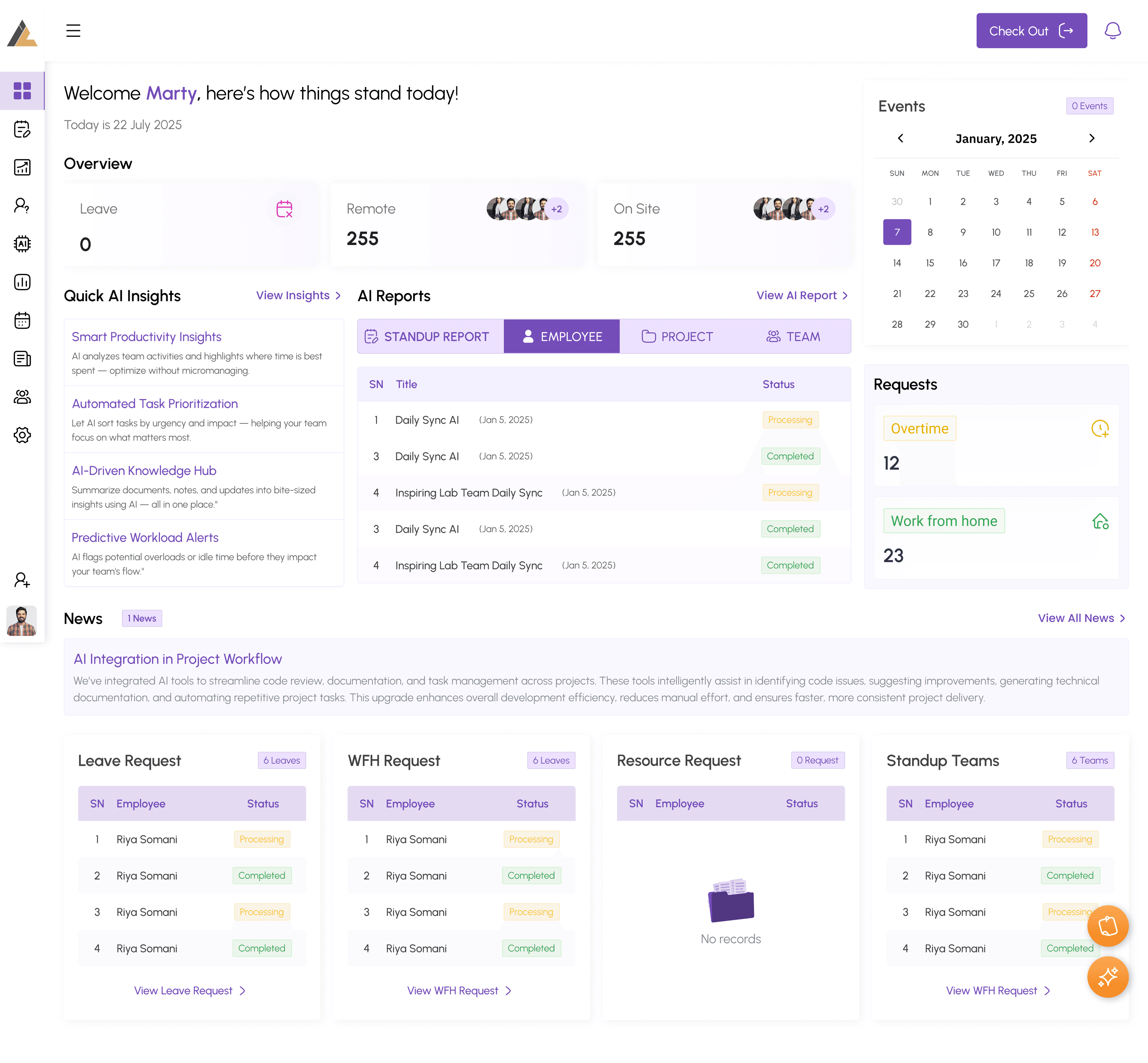 Daily Standup System